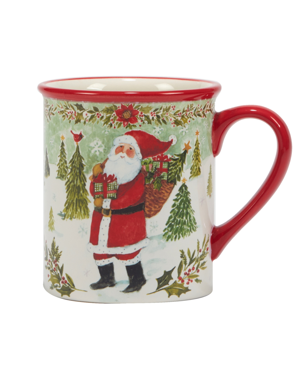 Certified International Joy of Christmas Mugs Set of 4