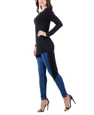 Women's Long Sleeve Knee Length Tunic Top