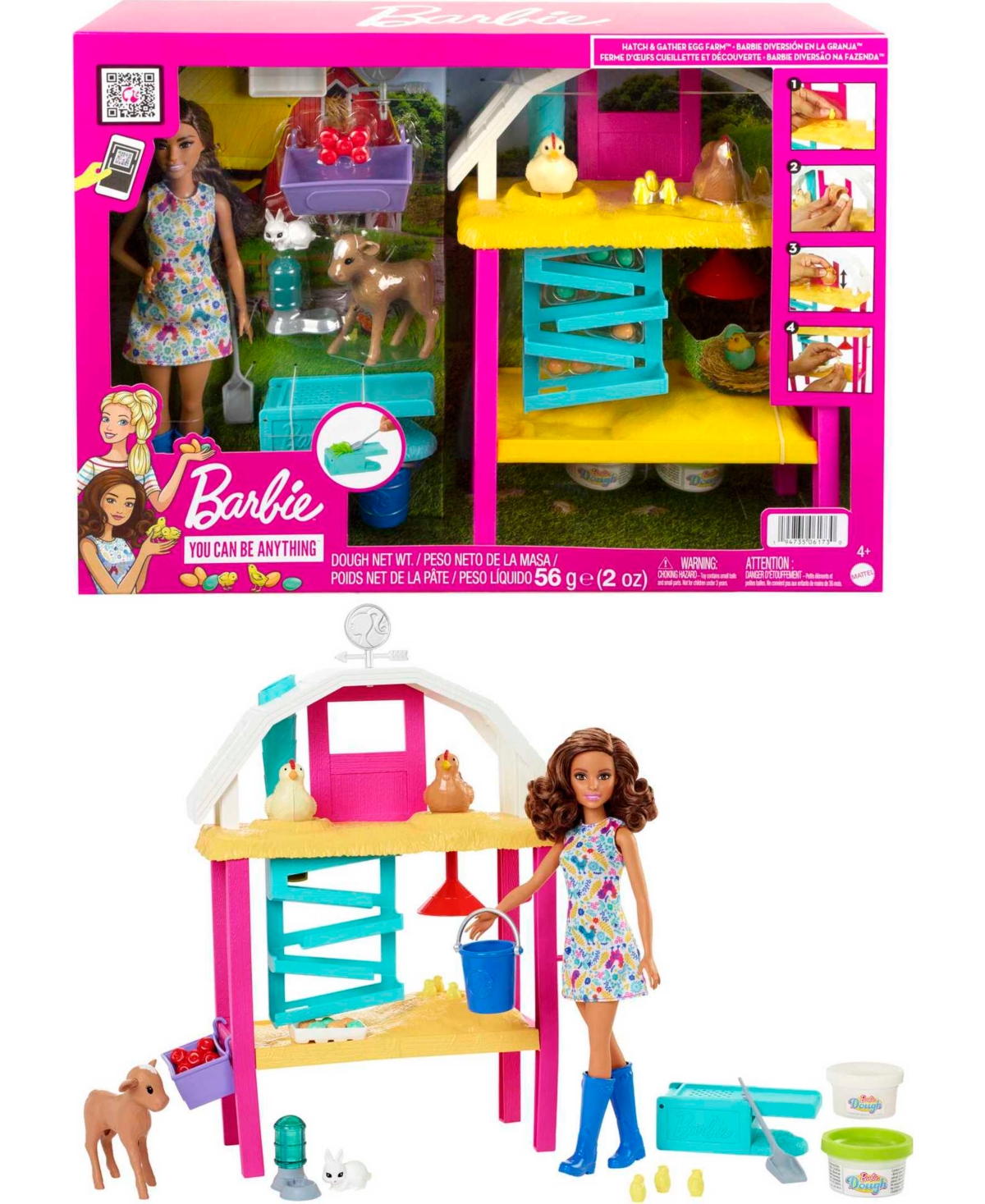 Shop Barbie Hatch Gather Egg Farm Playset In Multi