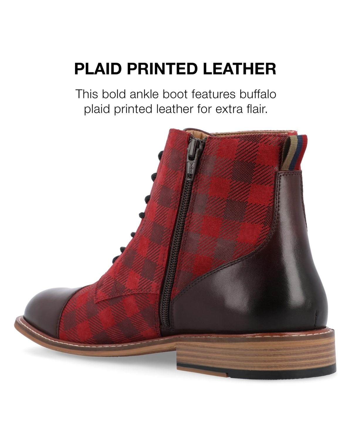 Thomas & Vine Men's Delon Tru Comfort Foam Cap Toe Ankle Boots