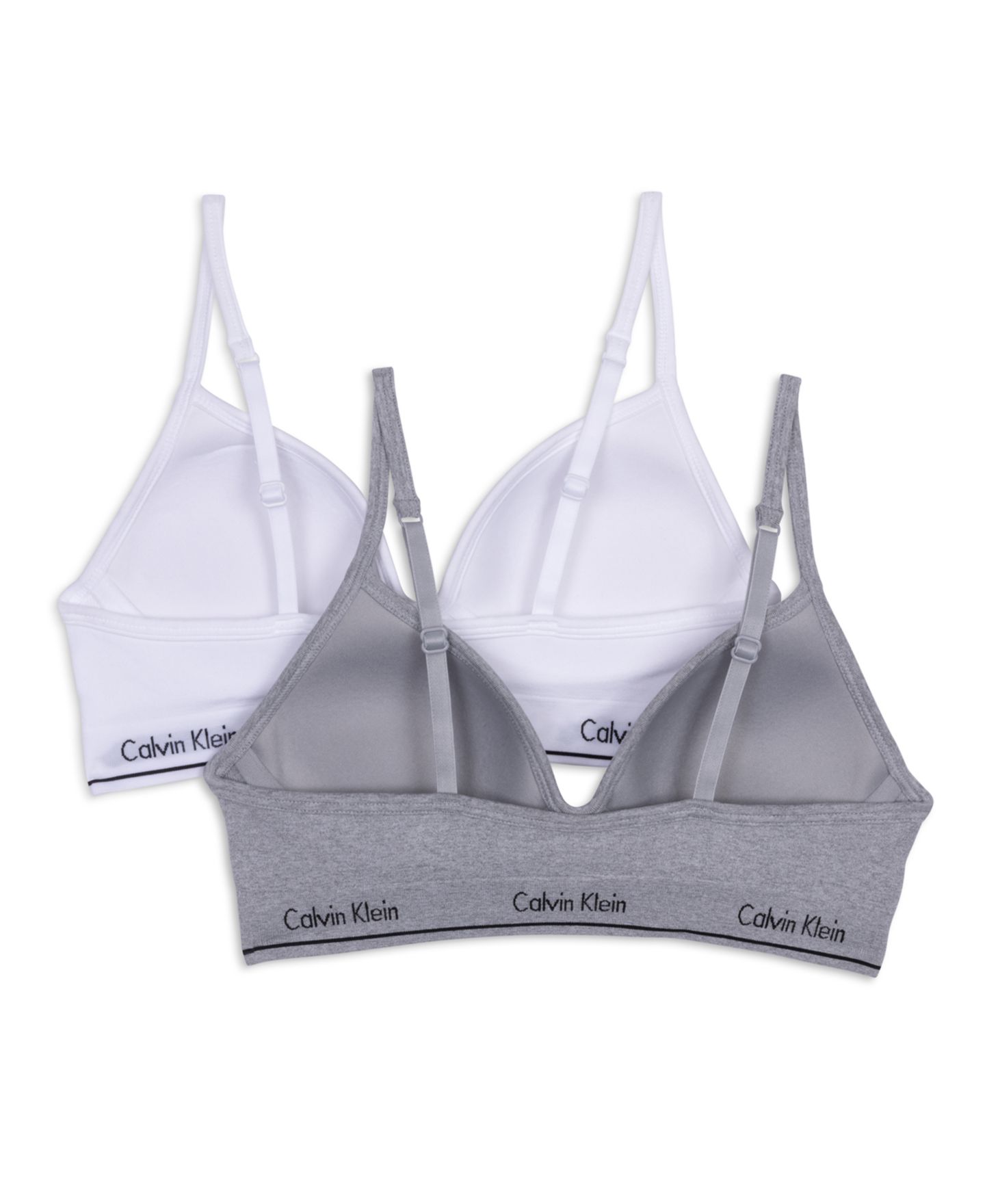Бра Hybrid, без швов, 2 шт. — Calvin Klein, цвет: Меланжевый серый / Белый — фото 2