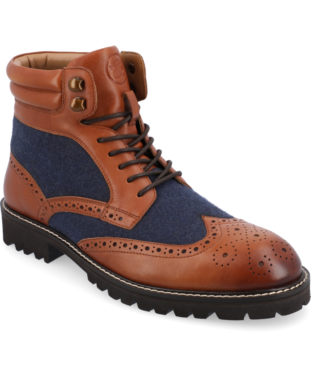 Men's Graham Tru Comfort Foam Wingtip Ankle Boots - Cognac