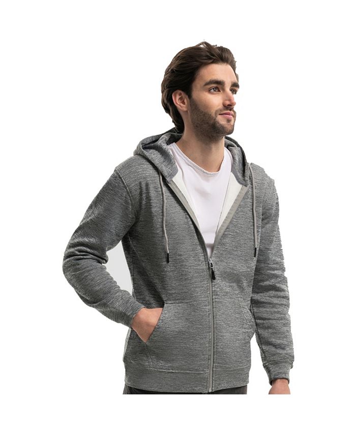 Mio Marino Premium ZipUp Hoodie for Men with Smooth Silky Matte Finish