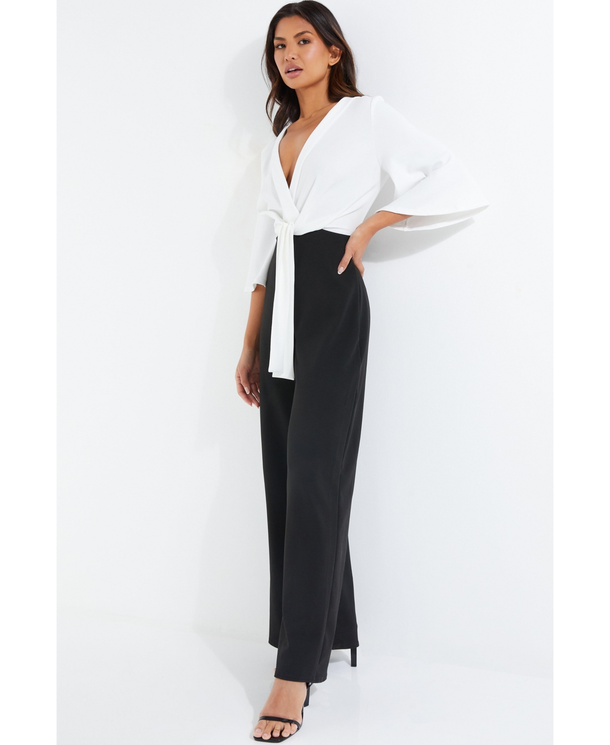 Quiz Women's Two Toned Scuba Crepe Jumpsuit