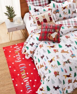 Jingle Paws Reversible 3-Pc. Quilt Set, King/California King