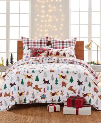 Jingle Paws Plaid 2-Pc. Sham Set, European