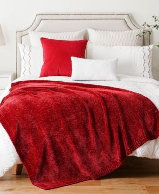 Lifestyle Solid Woven Micro Chenille Throw, 51" x 67"