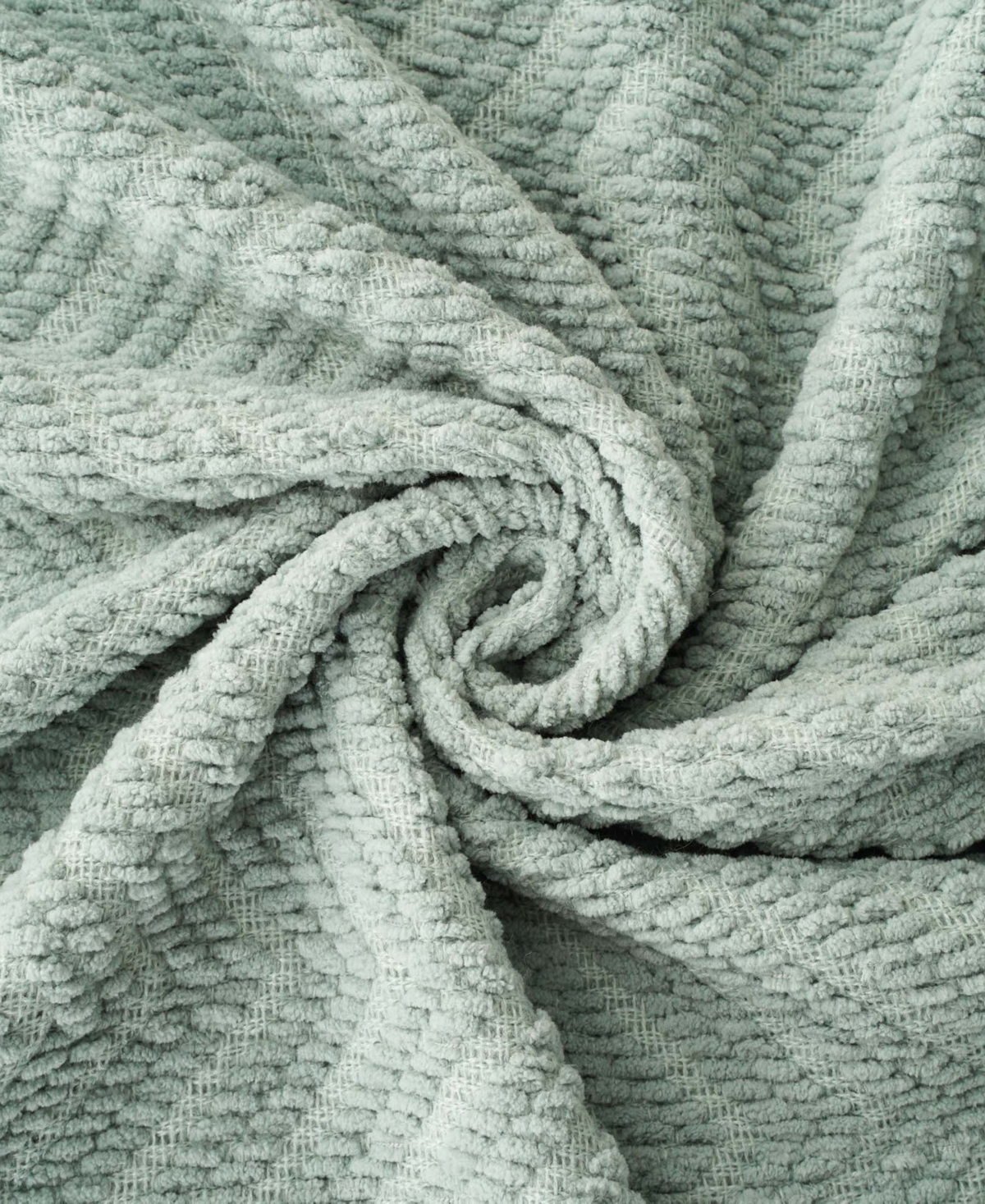 Battilo Classic Textured Woven Micro Chenille Throw, 50" x 60"