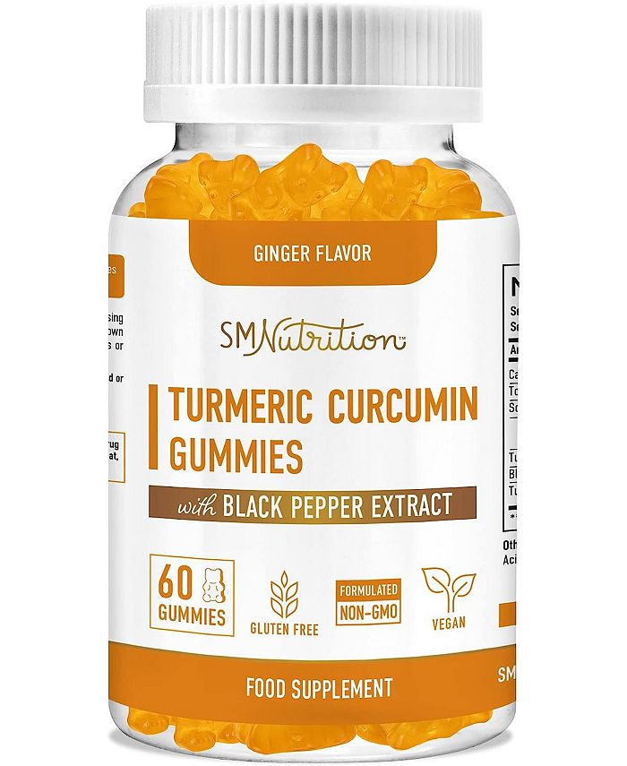 SM Nutrition Turmeric Gummies for Adults Turmeric Cur cumin