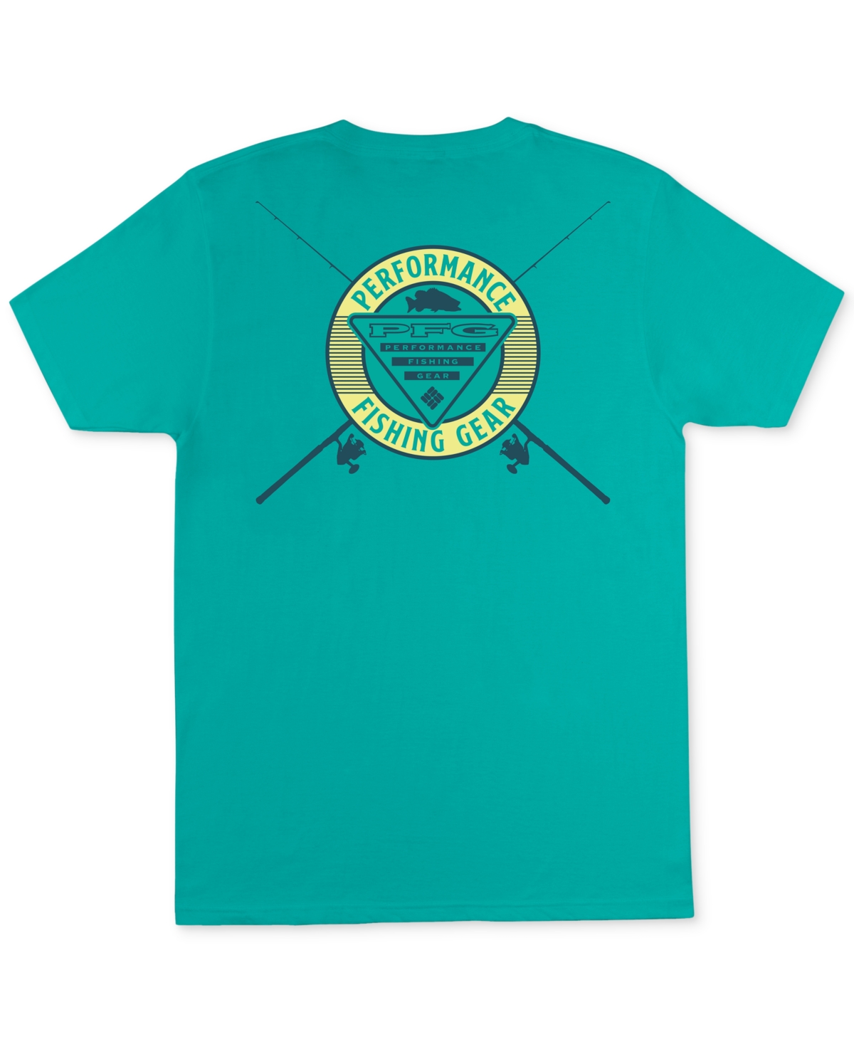 Columbia Mens Oro Short Sleeve Graphic T-shirt In Bright Aqua