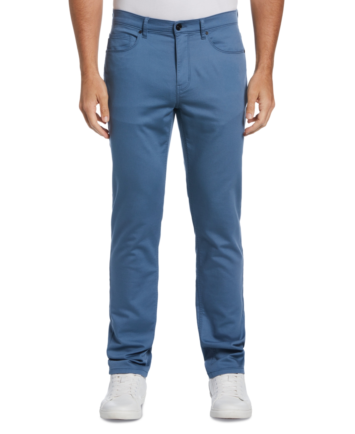 Perry Ellis Men's Slim-fit Stretch Knit 5-pocket Pants In Copen Blue
