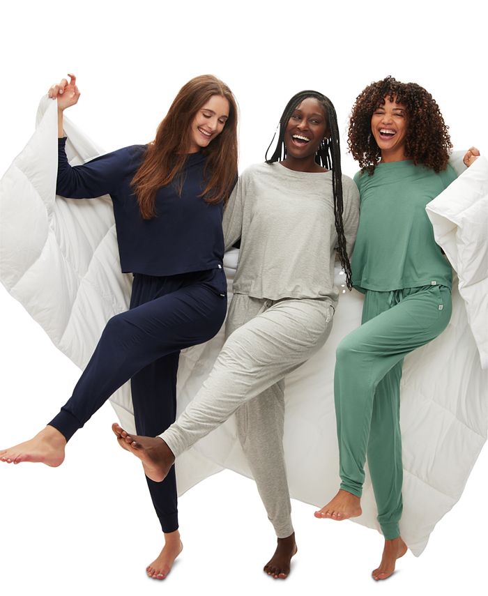 GAP Women's Long-Sleeve Pajama Top & Drawstring Jogger Pajama