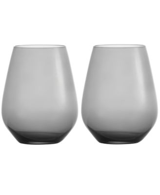 Vera Wang Wedgwood - Vera Wang Hue Smoke Stemless Red Wine Glasses