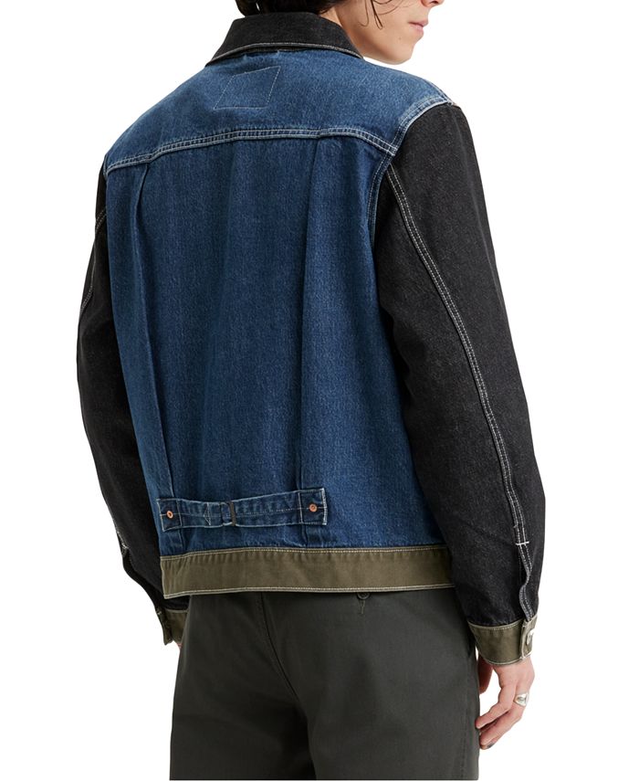 Levi's patchwork clearance black trucker jacket