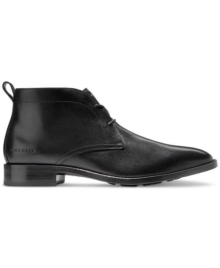 Cole Haan Men's Hawthorne Leather Lace-Up Dress Chukka Boots - Macy's