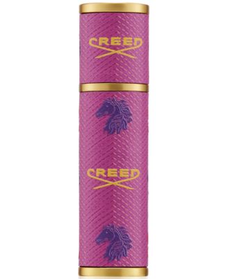 新品未使用Creed Travel Spray Case 5ml Pink Creed Pink / Rose Leather Refillable Travel Spray Atomizer