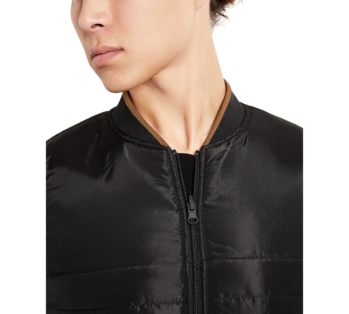 Kenneth Cole Men's Reversible Water-Resistant Full-Zip Vest -Black