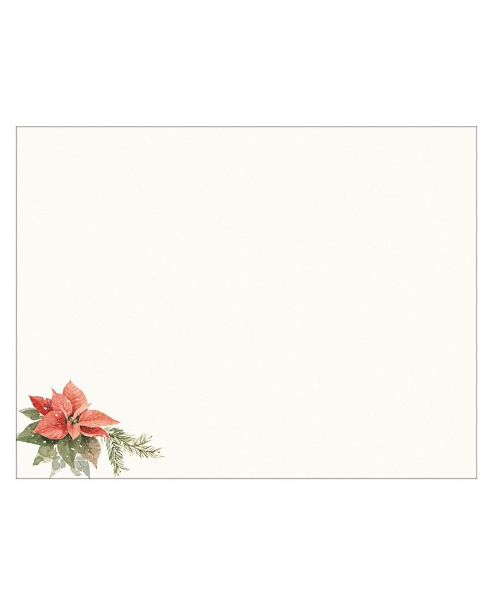 Lang Poinsettia Village Boxed Cards, Set of 18 - Macy's