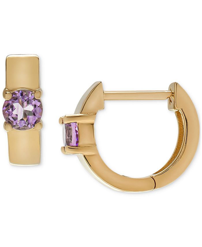 Macys amethyst earrings clearance