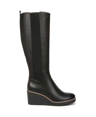 Adrian Wide Calf Knee High Wedge Boots