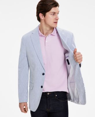 Men's Modern-Fit Seersucker Sport Coat