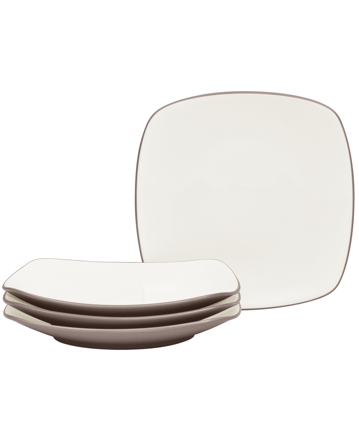 Noritake Colorwave Square Salad Plates, Set Of 4 In Clay