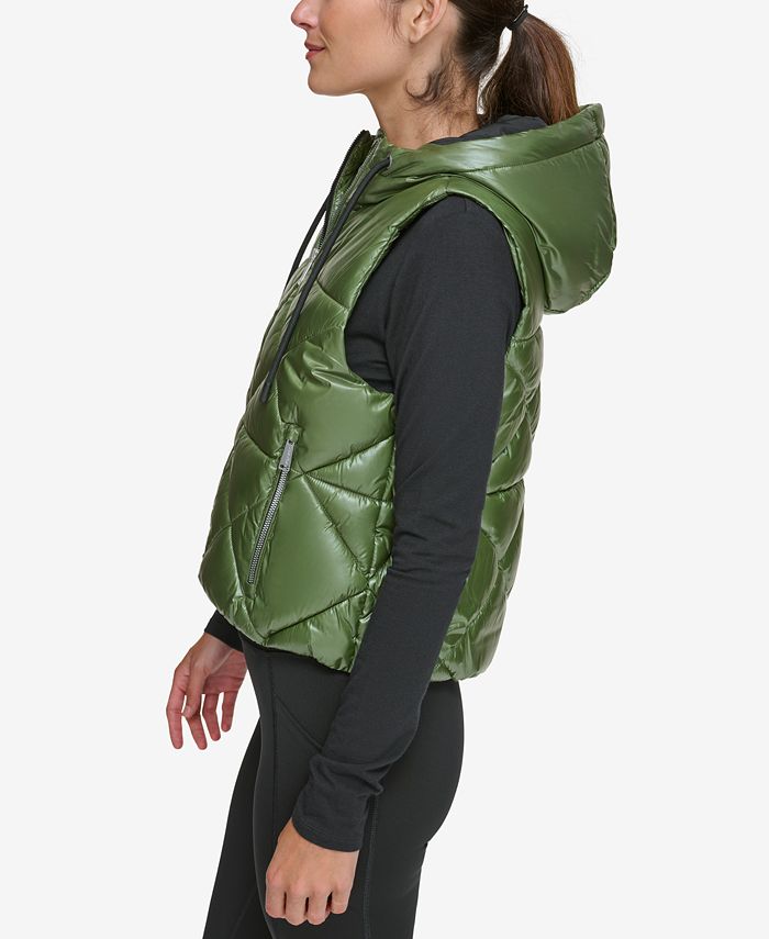Calvin Klein Women's Hooded Puffer Vest Macy's