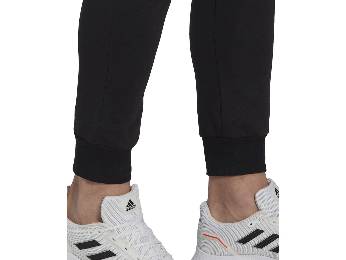 Мужские брюки adidas Cozy Fleece Tapered Leg Mid-Rise Jogger, цвет: Чёрный — фото 4