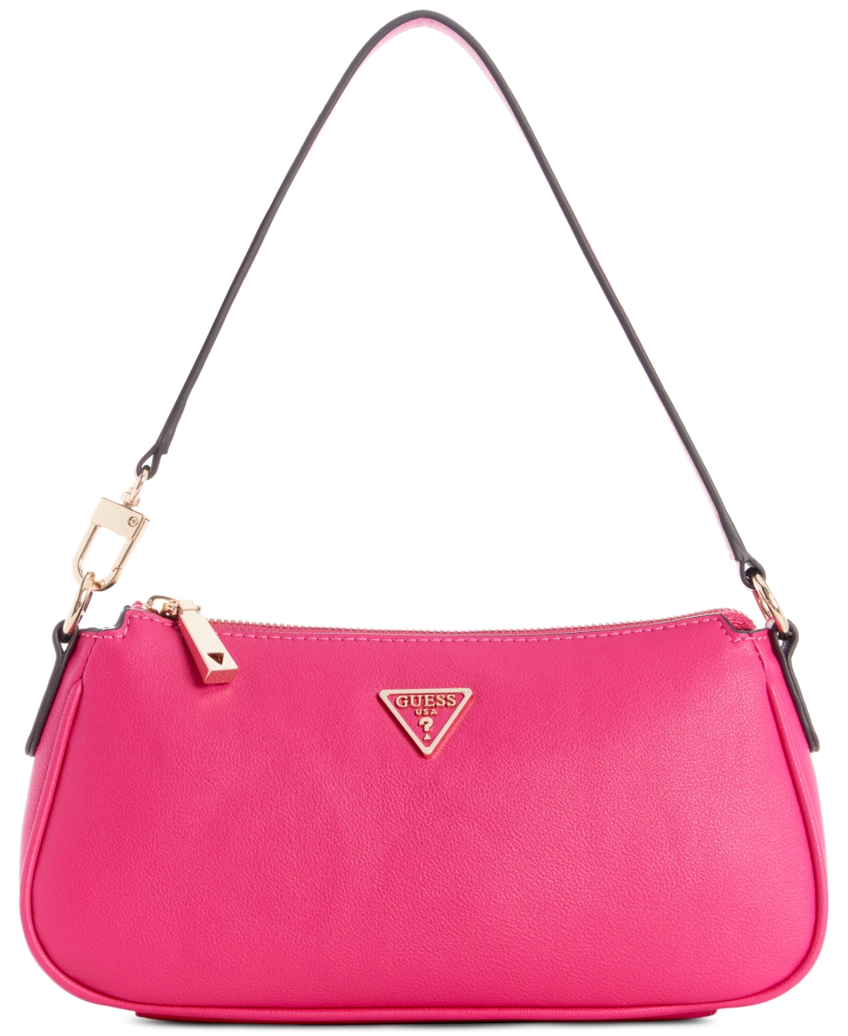 Guess Jewel Top Zip Small Shoulder Bag, Created For Macy's In Magenta