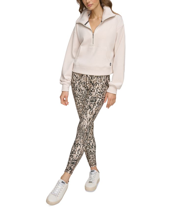 half zip sweatshirt and leggings set