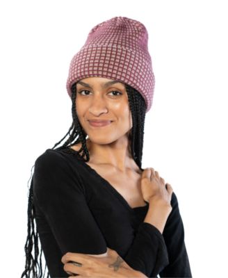 Checkered Cuff Beanie