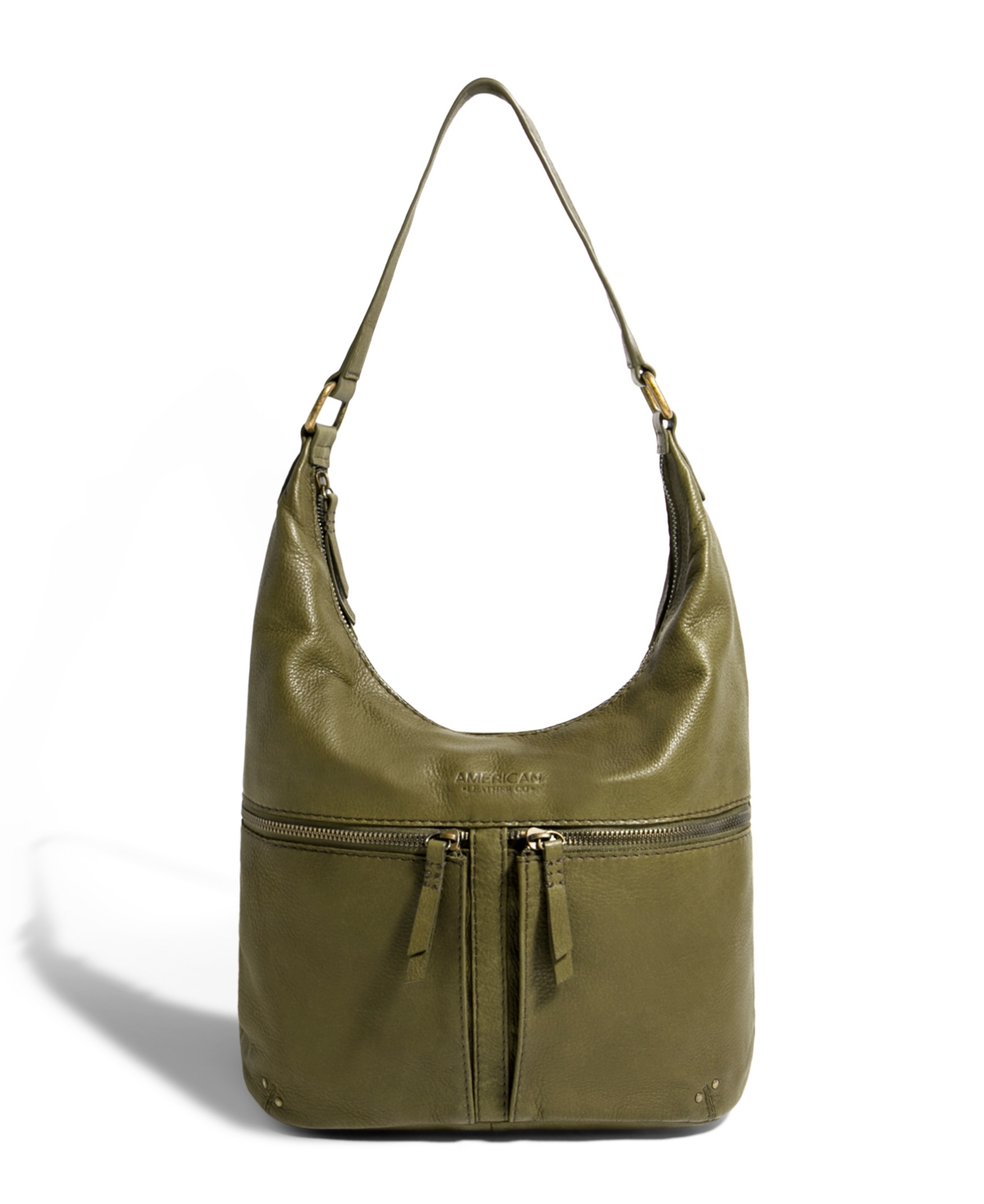 American Leather Co. Women's Hanover Hobo Bag In Grove Smooth