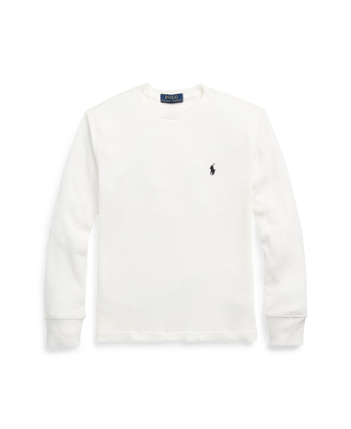 Polo Ralph Lauren Big Boys Waffle-knit Cotton Long-sleeve T-shirt In Nevis