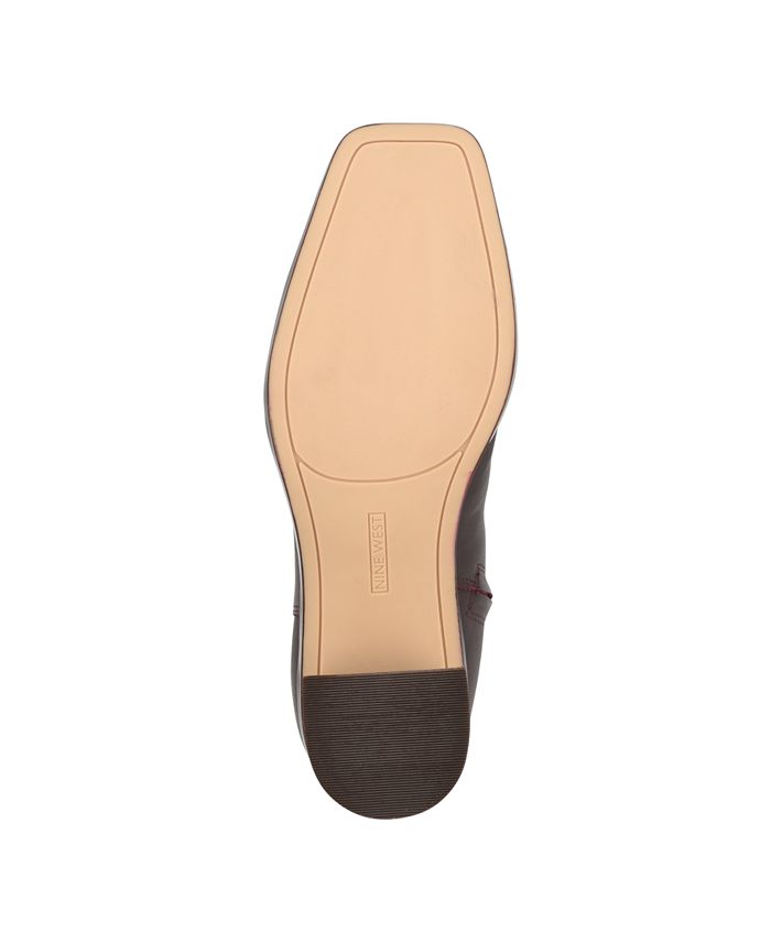 Bottines Nine West Dither Pour Femme - Talon Bloc 6,8cm - Bout Carré - Style Habillé