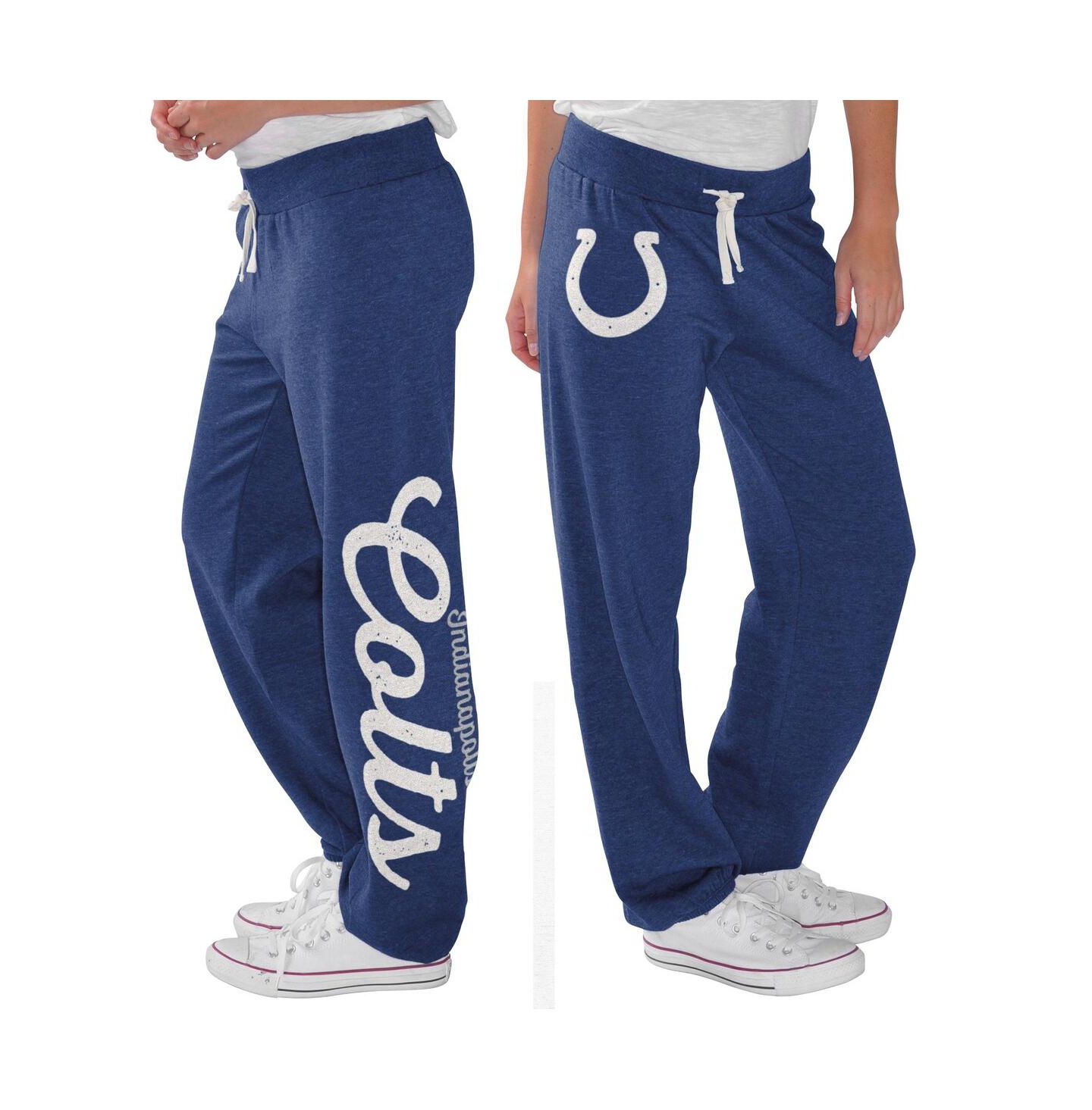 Женские брюки G-III 4Her by Carl Banks Royal Indianapolis Colts Scrimmage Fleece — фото 2