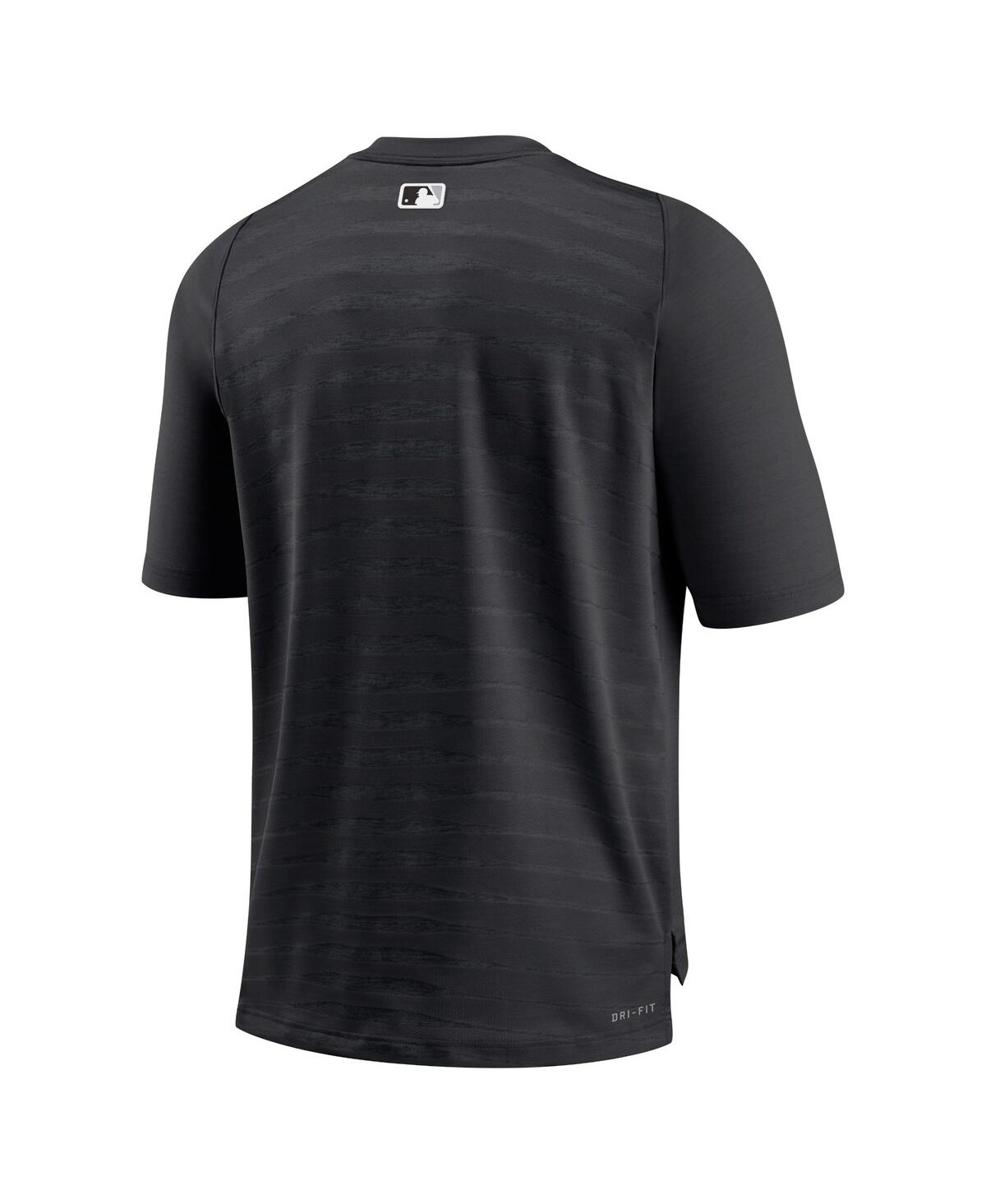 Men's NikeChicago White Sox Authentic Collection Pregame Raglan Performance V-Neck T-shirt - Black