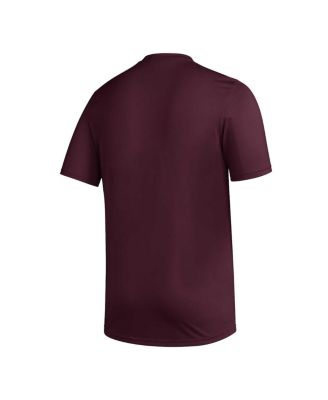 Men's Maroon Mississippi State Bulldogs AEROREADY Pregame T-shirt