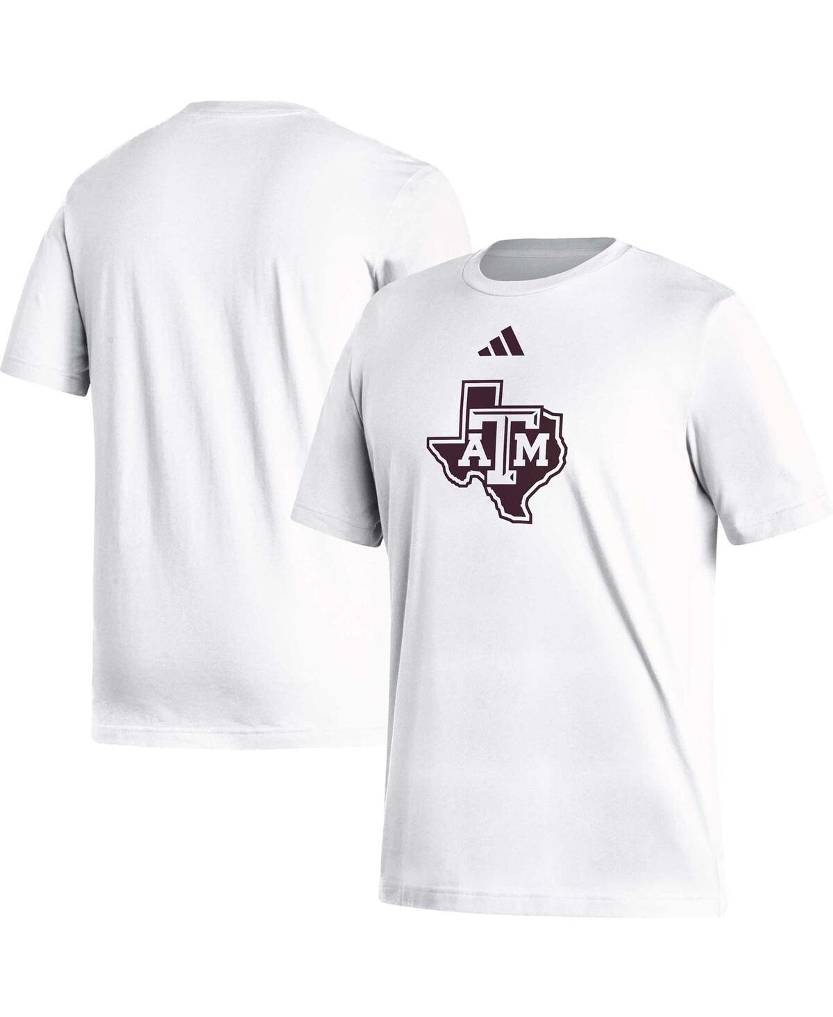 Adidas Originals Men's Adidas White Texas A&m Aggies Logo Fresh T-shirt