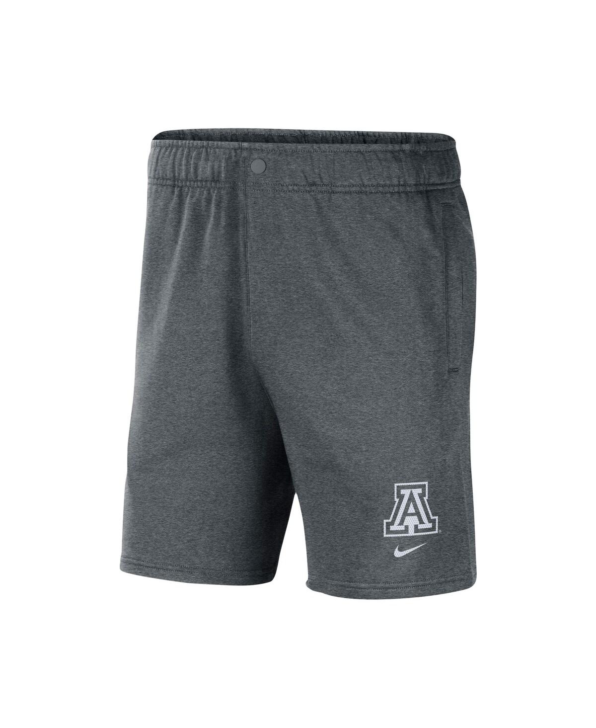 Shop Nike Men's  Gray Arizona Wildcats Fleece Shorts
