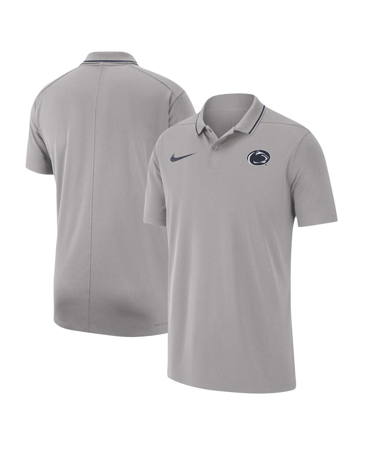 Shop Nike Men's  Gray Penn State Nittany Lions 2023 Coaches Performance Polo Shirt