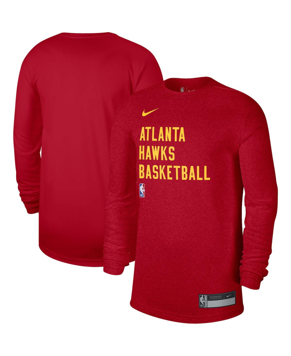 Nike Men's And Women's  Red Atlanta Hawks 2023/24 Legend On-court Practice Long Sleeve T-shirt