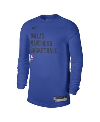 Men's and Women's Blue Dallas Mavericks 2023/24 Legend On-Court Practice Long Sleeve T-shirt