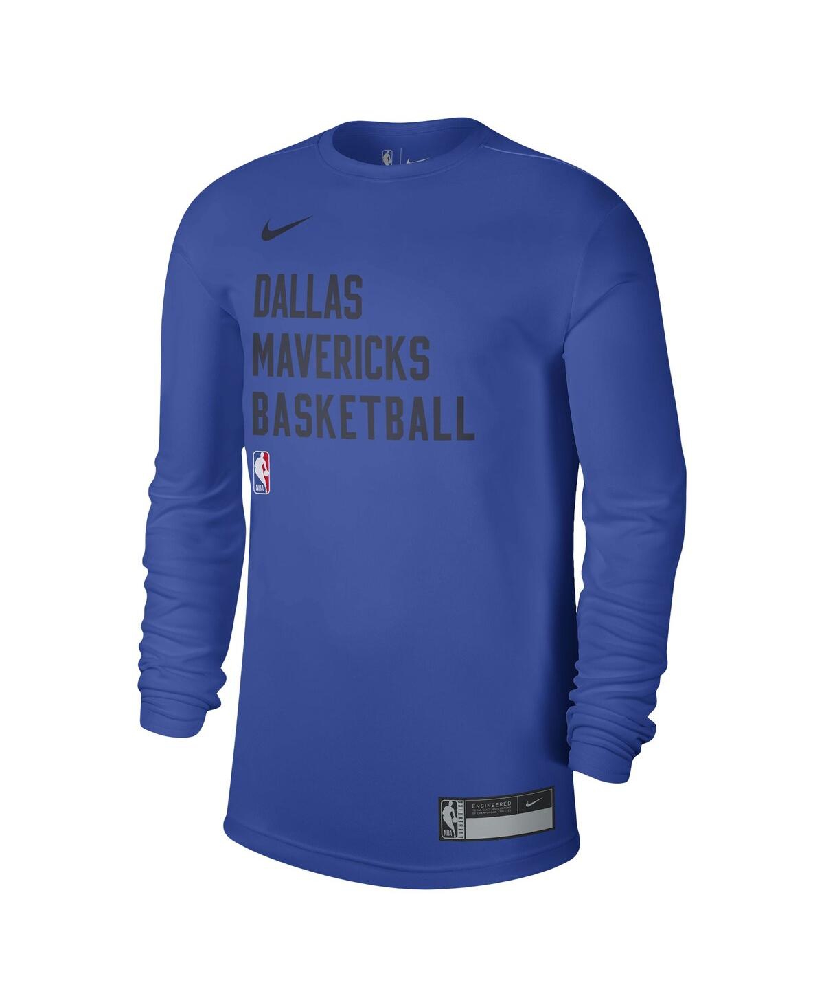 Men's and Women's NikeDallas Mavericks 2023/24 Legend On-Court Practice Long Sleeve T-shirt - Blue