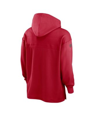Men's Red Tampa Bay Buccaneers 2023 Sideline Performance Hooded Top