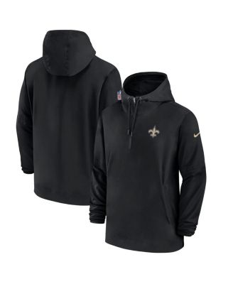 Men's Nike Heathered Black New Orleans Saints Sideline Performance Long  Sleeve Polo