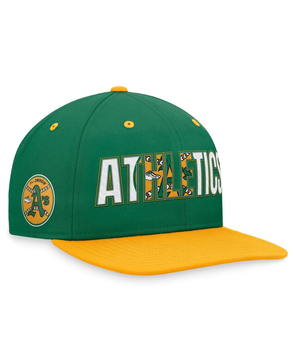 Nike Men's  Green Oakland Athletics Cooperstown Collection Pro Snapback Hat