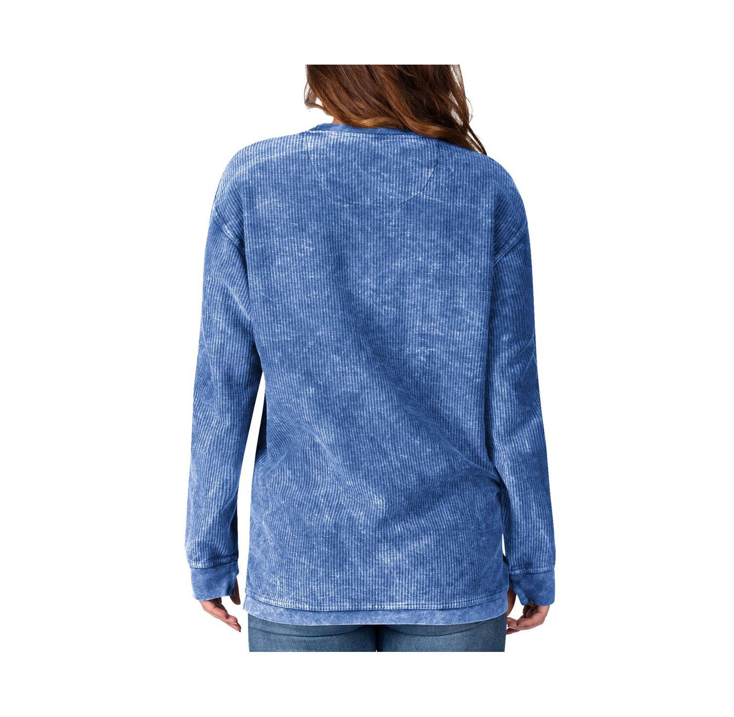 Women's Royal Buffalo Bills Comfy Cord Pullover Sweatshirt