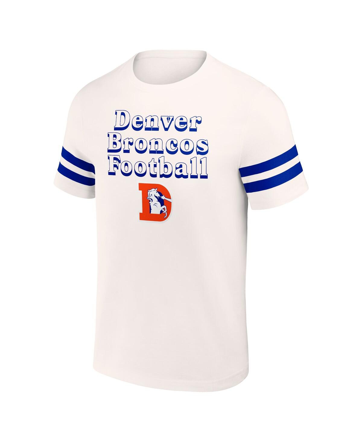 Shop Fanatics Men's Nfl X Darius Rucker Collection By  Cream Denver Broncos Vintage-like T-shirt