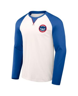 Men's Darius Rucker Collection by White, Royal Chicago Cubs Team Color Raglan T-shirt