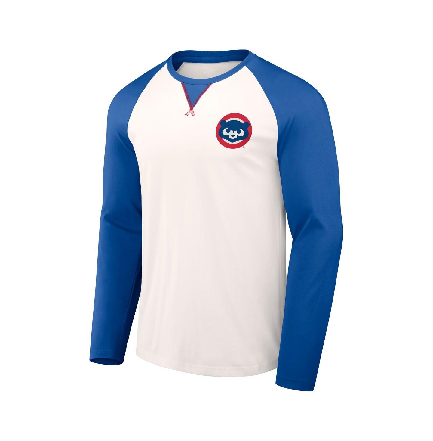 Мужская футболка Fanatics Darius Rucker Collection by White, Royal Chicago Cubs Team Color Raglan — фото 3